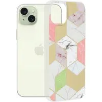 Custodia per Apple iPhone 15 Plus, Techsuit, Marble, Viola — 3