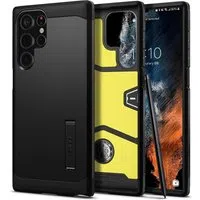 Custodia per Samsung Galaxy S22 Ultra 5G S908, Spigen, Tough Armor, Nera ACS03923 — 3
