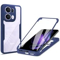 Custodia per Oppo Reno13 Pro, Techsuit, ColorVerse 360, Blu — 3