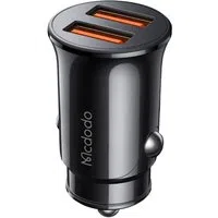 Caricabatterie Auto McDodo CC-6602, 12W, 2.4A, 2 x USB-A, Nero — 3