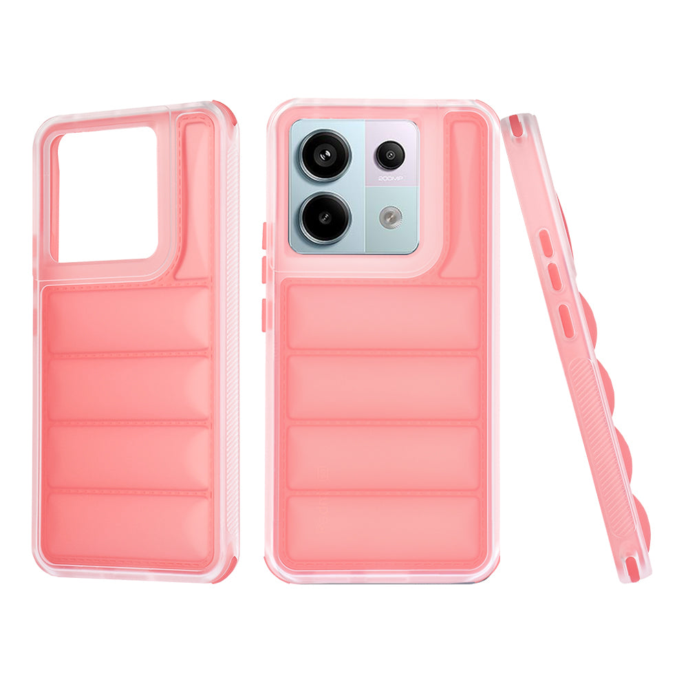 Custodia per Xiaomi Poco X6 / Note 13 Pro 5G, Techsuit, Wave Shield, Rossa