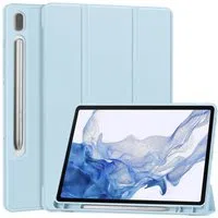 Custodia per Samsung Galaxy Tab S11 Ultra, Techsuit, Flex Trifold, Blu — 3