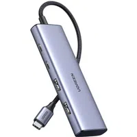 Hub USB-C UGREEN CM473, 2 x USB-A 3.0 - 2 x USB-C, 0,20 cm, Grigio — 3