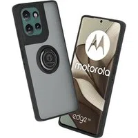 Custodia per Motorola Edge 50, Techsuit, Glinth, Nera — 3