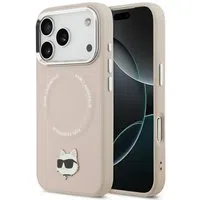 Custodia MagSafe per Apple iPhone 17 Pro Max, Karl Lagerfeld, Choupette Pin, Rosa — 3