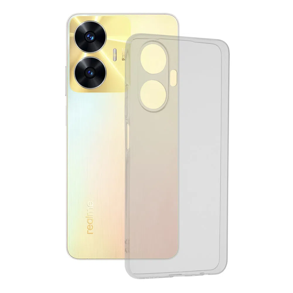 Custodia per Realme C55, Techsuit, Chiara, Trasparente — 2