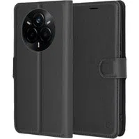 Custodia per Realme 14 Pro, Techsuit, Leather Folio, Nera — 3