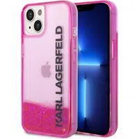 Custodia per Apple iPhone 14 Plus, Karl Lagerfeld, Liquid Glitter KL Logo, Rosa — 3