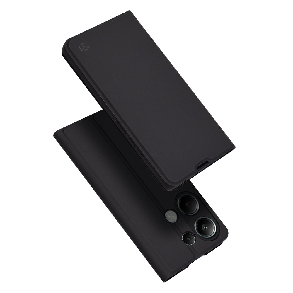 Custodia per Xiaomi Redmi Note 13 Pro 4G / Poco M6 Pro 4G, Techsuit, Magskin Book, Nera