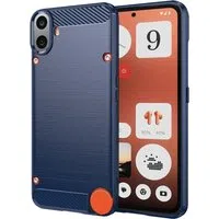 Custodia per Nothing CMF Phone 1, Techsuit, Carbonio, Blu — 3