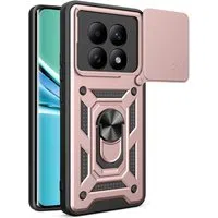 Custodia per Xiaomi Poco M8 / Redmi Note 15 5G / Note 15 4G, Techsuit, CamShield, Rosa Dorata — 3