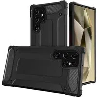 Custodia per Samsung Galaxy S24 Ultra S928, Techsuit, Hybrid Armor, Nera — 3