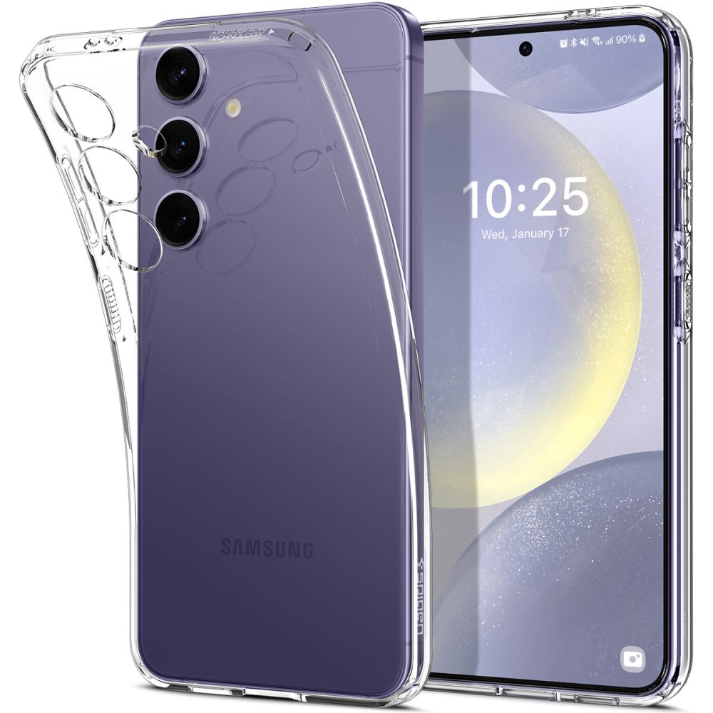 Spigen Custodia per Samsung Galaxy S24 S921, Spigen, Liquid Crystal, Trasparente ACS07343