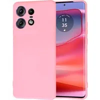 Custodia per Motorola Edge 50 Pro, Techsuit, SoftFlex, Rosa Chiaro — 3