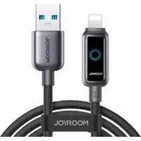Cavo Dati e Ricarica USB-A - Lightning Joyroom S-A55 StarFlight Display, 18W, 1.2m, Nero — 3