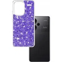 Custodia per Xiaomi Redmi Note 13 Pro+, Techsuit, Sparkly Glitter, Viola — 3