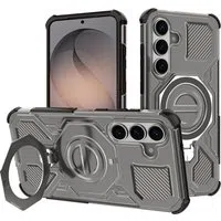 Custodia per Samsung Galaxy S26 S942, Techsuit, Carbon Shield Pro, Fumé — 3