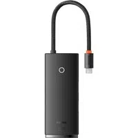 Hub USB-C Baseus, 2 x USB-A 3.0 - 1 x USB-C - 1 x HDMI - 1 x SD - 1 x microSD, Nero WKQX050001 — 3