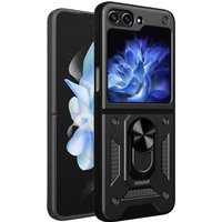 Techsuit Custodia per Samsung Galaxy Z Flip5 F731, Techsuit, CamShield, Nera — 2