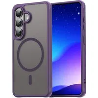 Custodia MagSafe per Samsung Galaxy S26 S942, Techsuit, HaloFrost II, Viola — 3