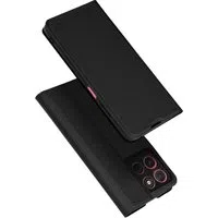 Custodia per Motorola Moto G67 Power / G57 Power, Techsuit, Magskin Book, Nera — 3