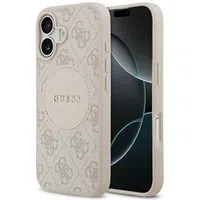 Custodia MagSafe per Apple iPhone 17, Guess, 4G Circle Classic Logo, Rosa — 3