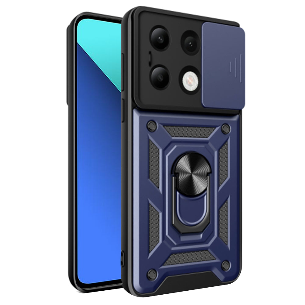 Custodia per Xiaomi Redmi Note 13 4G, Techsuit, CamShield, Blu