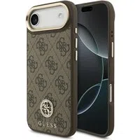 Custodia MagSafe per Apple iPhone 17 Air, Guess, 4G Strass Logo, Marrone — 3