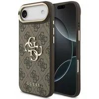 Custodia per Apple iPhone 17 Air, Guess, Big 4G Logo Classic, Marrone Dorato — 3