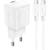 Caricabatterie Rete con Cavo USB-C Acefast A77, 30W, 3A, 1 x USB-C, Bianco — 3