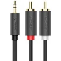 Cavo Audio 3.5mm - 2 x RCA UGREEN AV102, 5m, Grigio — 3