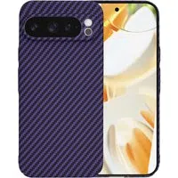Custodia per Google Pixel 9 Pro, Techsuit, Carbonite FiberShell, Viola — 3