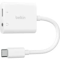 Adattatore Audio USB-C - 3.5mm / USB-C Belkin RockStar, Nero NPA004btBK — 3