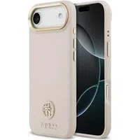Custodia MagSafe per Apple iPhone 17 Air, Guess, Grained Strass Logo, Rosa — 3