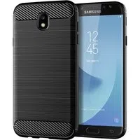 Custodia per Samsung Galaxy J7 (2017) J730, Techsuit, Carbonio, Nera — 3