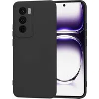 Custodia per Oppo Reno12, Techsuit, SoftFlex, Nera — 3