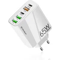 Caricabatterie Rete Techsuit CHC2 PentaXPower, 20W, 3A, 3 x USB-A - 2 x USB-C, Bianco — 3