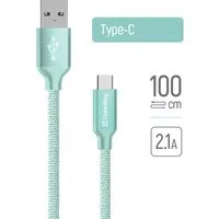 Cavo Dati e Ricarica USB-A - USB-C ColorWay CW-CBUC003, 18W, 1m, Verde — 3