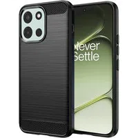 Custodia per OnePlus Nord 6, Techsuit, Carbonio, Nera — 3
