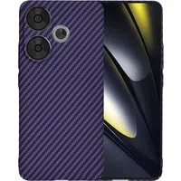 Custodia per Xiaomi Poco F6, Techsuit, Carbonite FiberShell, Viola — 3