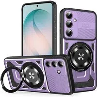 Custodia per Samsung Galaxy S26 Plus S947, Techsuit, RuggedCam, Viola — 3
