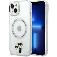 Custodia MagSafe per Apple iPhone 14 Plus, Karl Lagerfeld, Ikonik Karl & Choupette, Trasparente — 3