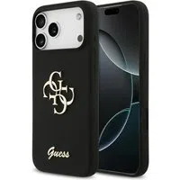 Custodia per Apple iPhone 17 Pro Max, Guess, Big 4G Script, Nera — 3