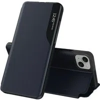 Custodia per Apple iPhone 15 Plus, Techsuit, eFold, Blu Scuro — 3
