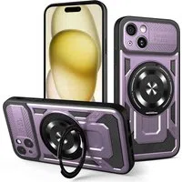 Custodia per Apple iPhone 15 Plus, Techsuit, RuggedCam, Viola — 3