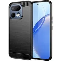 Custodia per Realme 16 Pro, Techsuit, Carbonio, Nera — 3