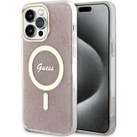 Custodia MagSafe per Apple iPhone 15 Pro, Guess, IML 4G, Rosa — 3