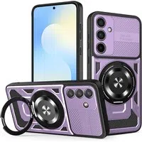 Custodia per Samsung Galaxy S25 FE, Techsuit, RuggedCam, Viola — 3