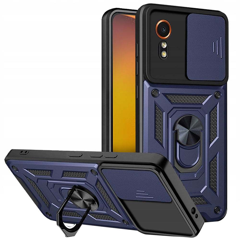 Techsuit Custodia per Samsung Galaxy Xcover7 G556, Techsuit, CamShield, Blu