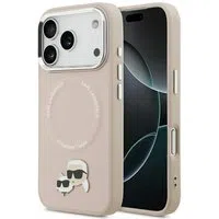 Custodia MagSafe per Apple iPhone 17 Pro Max, Karl Lagerfeld, Karl & Choupette Pins, Rosa — 3